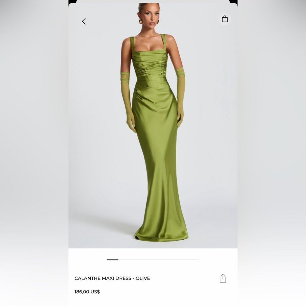 Calanthe Olive Maxi Dress